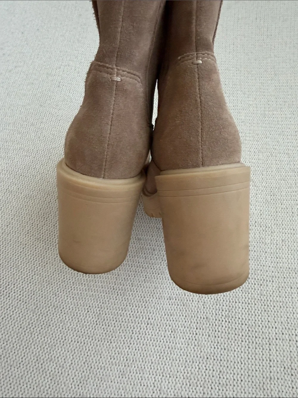 Dolce Vita Brown Suede Caster H2O Lug Sole Boots Size 8